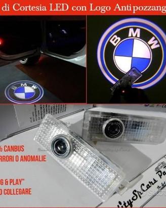 2 PROIETTORI LED LOGO BMW Luci Cortesia Sottoporta