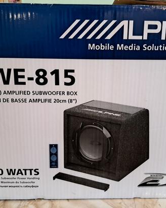 ALPINE Subwoofer SWE-815 300 Watts