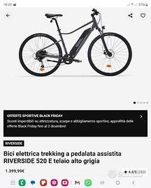 bici elettrica trekking RIVERSIDE 520 E