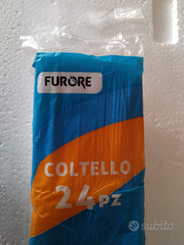 Coltelli plastica confezione da 24 pz