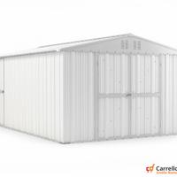 Box capanno acciaio lamiera 327x459cm bianco