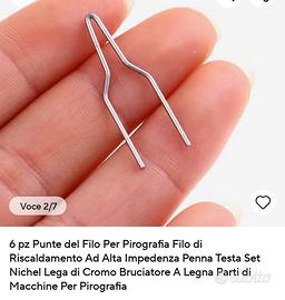 6 punte per pirografia