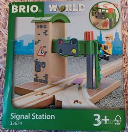 BRIO Doppio Semaforo con Operatore NUOVO