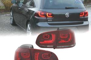 FANALI VOLKSWAGEN VW GOLF 6 08-12 LED ROSSO CHIARO