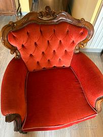 Poltrona Vintage stile Barocco/Luigi XV