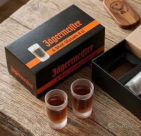 Set 6 bicchieri shot Jagermeister 4cl nuovi