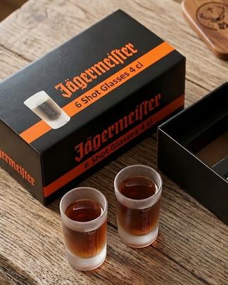 Set 6 bicchieri shot Jagermeister 4cl nuovi
