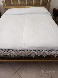 Coperta matrimoniale bianca