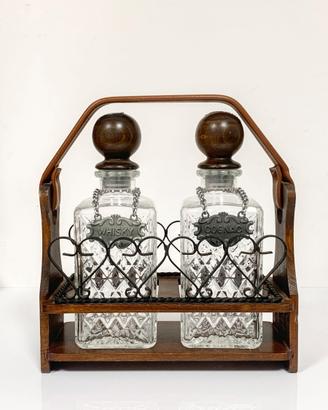 Bottiglie Decanter Tantalus Liquori Whisky Cognac