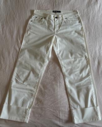 Jeans donna bianco dritto made in Italy-Taglia 44