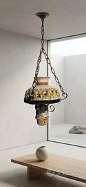 Lampadario in stile rustico/country artigianale