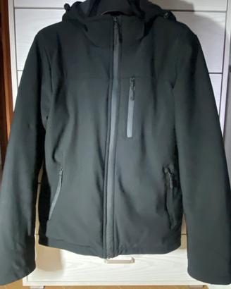 Giacca softshell nera Red Jack con cappuccio
