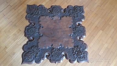 Tavolino etnico intarsiato a mano primi anni 50