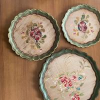 Piatti decoratii in legno dipinti a mano tirolesi