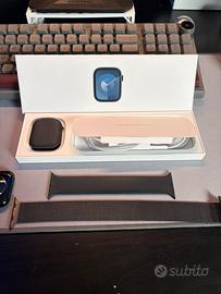 Apple watch serie 9 45mm GPS Midnight + cinturini