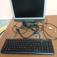 monitor PC più tastiera 
