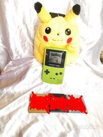 Borsa Pokemon e console Nintendo Gameboy verde