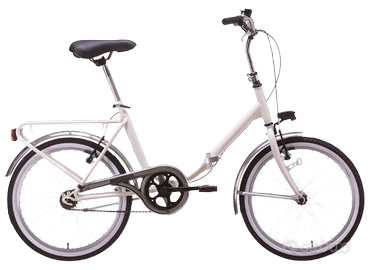 Bicicletta pieghevole bianca 20"
