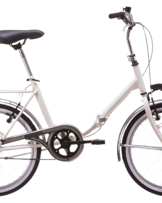 Bicicletta pieghevole bianca 20"