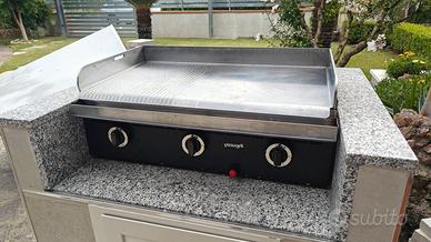 Barbecue  professionale in acciaio  inox a GPL