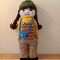 Bambola in lana uncinetto 