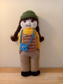 Bambola in lana uncinetto 