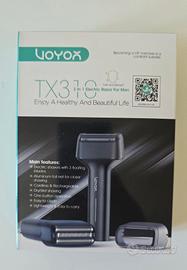 Regolabarba elettrico uomo 3 lame Voyor