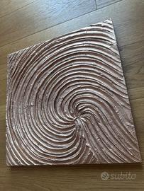 Quadro Materico 3D (Spirale Nera 30X30)