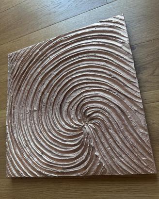 Quadro Materico 3D (Spirale Nera 30X30)