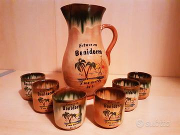 Set Souvenir – Caraffa + 6 Bicchierini In Ceramica
