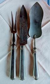 tris di posate antiche fine 800 inizio 900