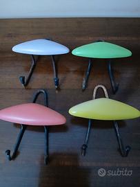 set 4 Appendiabiti Space Age anni 50/60