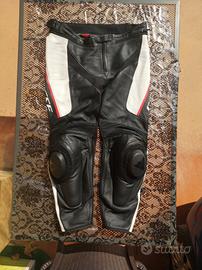 pantaloni moto 58 dainese in pelle come NUOVI 