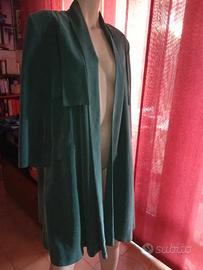 cappotto lungo elegante, trench, pura seta vintagE