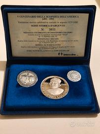 Set 3 medaglie PROOF Ag.925