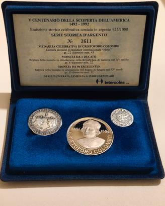 Set 3 medaglie PROOF Ag.925