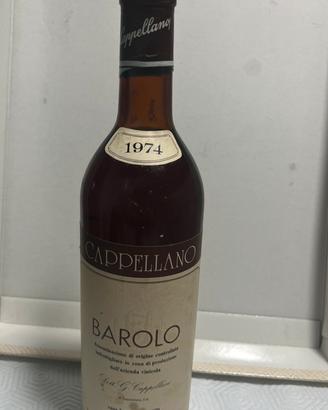 Barolo DOC 1974 Cantina Cappellano
