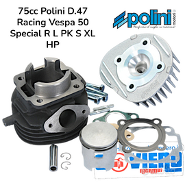 Gruppo termico 75cc Polini D.47 Racing Vespa 50 S