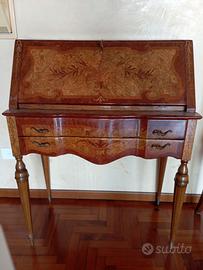 Ribalta scrittoio legno intarsiato