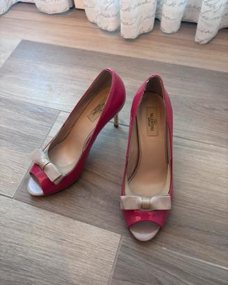 Décolleté Valentino Garavani Peep-Toe Fucsia
