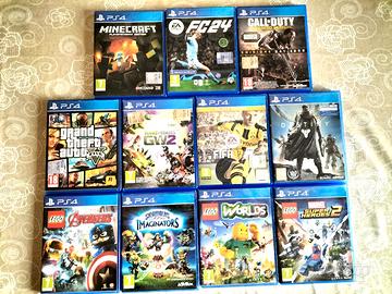 Lotto Giochi PS4 - Minecraft, GTA V, FC 24, LEGO e