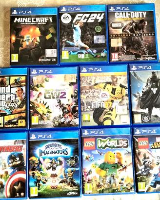 Lotto Giochi PS4 - Minecraft, GTA V, FC 24, LEGO e