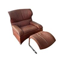 Poltrona Saporiti Vela Alta con Pouf