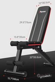 Panca allenamento regolabile