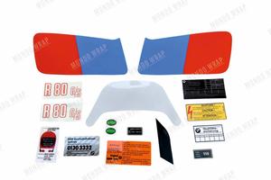 Adesivi compatibili con moto R 80 GS 1985 mod. blu