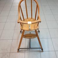 Seggiolone in legno vintage 