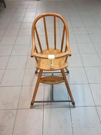 Seggiolone in legno vintage 