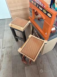 Ecoiffier, cucina giochi 2 in 1 pizzeria
