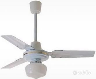 Ventilatore da soffitto con lampadario