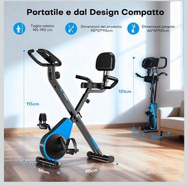 Cyclette pieghevole